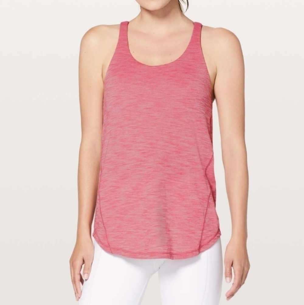 Lululemon Cherry Tint Moment to Movement 2-in-1 Tank Top Size 6